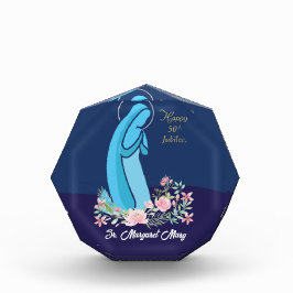 宗教生活から50周年を迎えるピンク色の花 フォトブロック