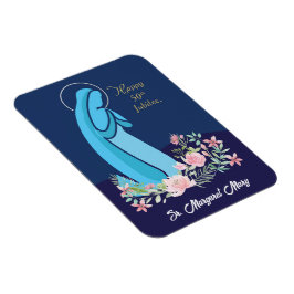 宗教生活から50周年を迎えるピンク色の花 マグネット