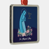 宗教生活から50周年を迎えるピンク色の花 メタルオーナメント (右)