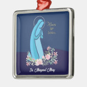 宗教生活から50周年を迎えるピンク色の花 メタルオーナメント (左)