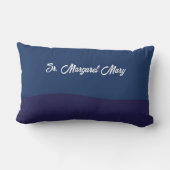 宗教生活から50周年を迎えるピンク色の花 ランバークッション (裏面)