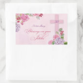 宗教生活カトリック修道女30周年記念 長方形シール (バッグ)