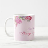 宗教生活カトリック修道女35周年 コーヒーマグカップ (左)