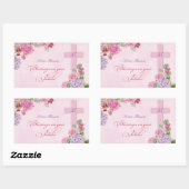 宗教生活カトリック修道女35周年 長方形シール (シート)