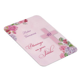 宗教生活カトリック修道女40周年 マグネット