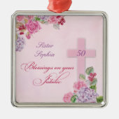 宗教生活カトリック修道女50周年 メタルオーナメント (正面)