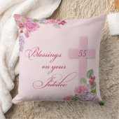 宗教生活カトリック修道女55周年 クッション (ブランケット)