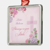 宗教生活カトリック修道女55周年 メタルオーナメント (左)