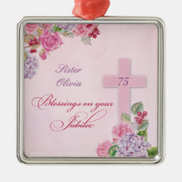 宗教生活カトリック修道女75周年 メタルオーナメント