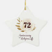 宗教生活修道女のカスタマイズ可能な記念日 セラミックオーナメント (正面)