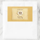 宗教生活修道女のカスタマイズ可能な記念日 長方形シール (バッグ)