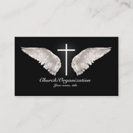 宗教白い十字の天使によっては名刺が飛びます 名刺