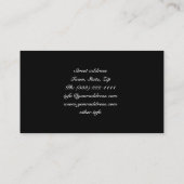 宗教白い十字の天使によっては名刺が飛びます 名刺 (裏面)