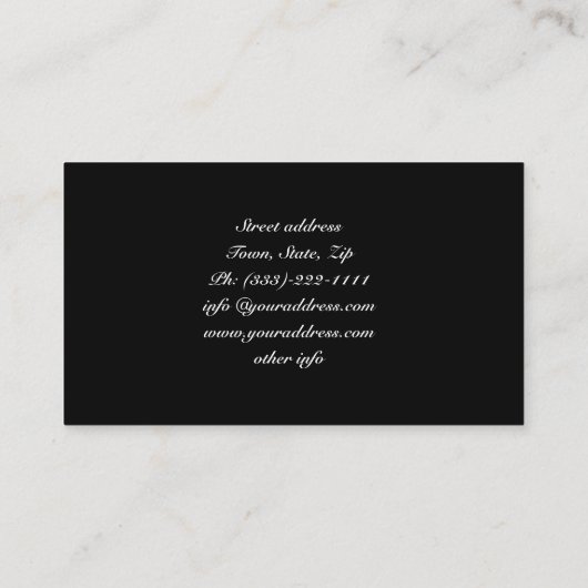 宗教白い十字の天使によっては名刺が飛びます 名刺 (裏面)