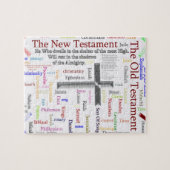 宗教白い単語の雲 ジグソーパズル (横)