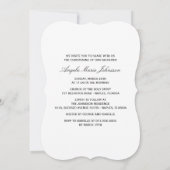 宗教白い原稿がある《キリスト教》洗礼式や命名式の十字の写真 招待状 (裏面)