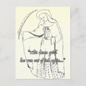 宗教的おもしろいグリーティングカードクイル誕生日おもしろい ポストカード (正面)