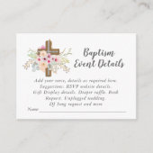 宗教的お祝い詳細 – ピンクのセージ花 エンクロージャーカード (正面)