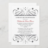 宗教的ではない休日の法人パーティー 招待状 (正面/裏面)