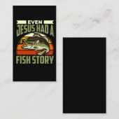 宗教的なおもしろい漁師がキリスト教のユーモアを冗談 名刺 (正面/裏面)