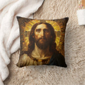 宗教的なアイコンイエスキリスト クッション (ブランケット)