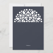 宗教的なアーチ調整招待状 招待状 (裏面)