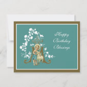 宗教的なイエスラムフローラ エレガント カード (正面)