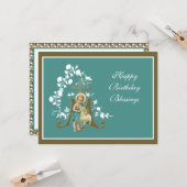 宗教的なイエスラムフローラ エレガント カード (正面/裏面インサイチュ)