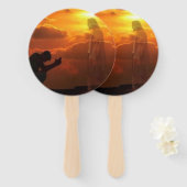 宗教的なイエズスのハンドファン ハンドファン (正面&裏面)