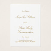 宗教的なイベントの記憶カード (裏面)