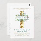 宗教的なイースターの招待予算 ポストカード (正面/裏面)