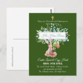 宗教的なイースターの招待状　予算に優しい ポストカード (正面/裏面)