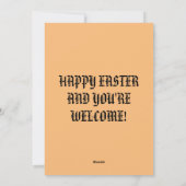 宗教的なイースターカーおもしろいド シーズンカード (裏面)