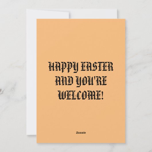 宗教的なイースターカーおもしろいド シーズンカード (裏面)