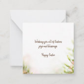 宗教的なイースターカード – 気持ち喜び ノートカード (裏面)