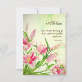 宗教的なイースターカード – 気持ちAlleluia サンキューカード (正面)