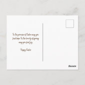 宗教的なイースターカード – 気持ちAlleluia ポストカード (裏面)