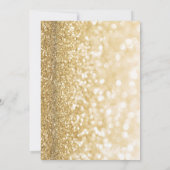 宗教的なエレガントなクラシックゴールドデザインのウェディング 招待状 (裏面)