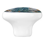 宗教的なエレガントステンドグラスフェイクエンジェル セラミックノブ (側面)