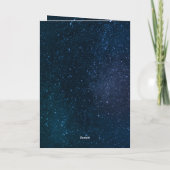 宗教的なカスタム休日金ゴールドエンジェルのクリスマスカード シーズンカード (裏面)