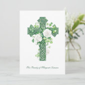 宗教的なカトリックのアイルランドのケルト派の弔意 サンキューカード (スタンド正面)