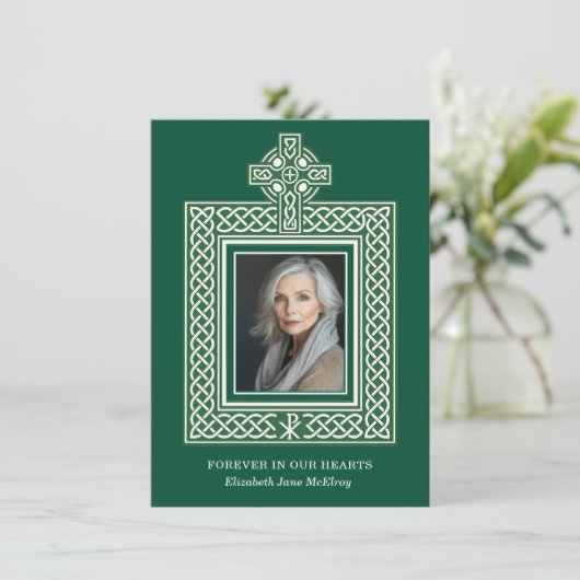 宗教的なカトリックのアイルランドのケルト派の弔意 サンキューカード (スタンド正面)