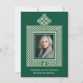 宗教的なカトリックのアイルランドのケルト派の弔意 サンキューカード (正面)