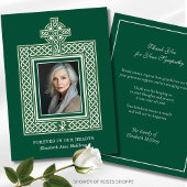 宗教的なカトリックのアイルランドのケルト派の弔意 サンキューカード