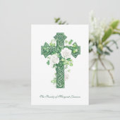 宗教的なカトリックのアイルランドのケルト派の弔意 サンキューカード (スタンド正面)