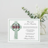 宗教的なカトリックのアイルランドのケルト派の弔意 サンキューカード (スタンド正面)