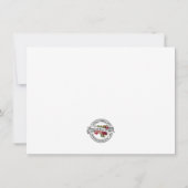 宗教的なカトリックの十字架フローラ サンキューカード (裏面)