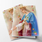 宗教的なカトリック教会のロザリー葬儀ありがとう カード