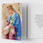 宗教的なカトリック教会のロザリー葬儀ありがとう カード