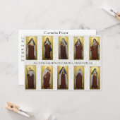 宗教的なカルメル修道女の司祭祈りの言葉カトリック カード (正面/裏面インサイチュ)